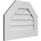 Ekena Millwork Octagonal Top Surface Mount PVC Gable Vent w/ 3-1/2"W x 1"P Standard Frame, 24"W x 18"H GVPOT24X1801SN - alternate 5